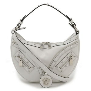 Versace Small Hobo Medusa 2WAY Shoulder Bag White
